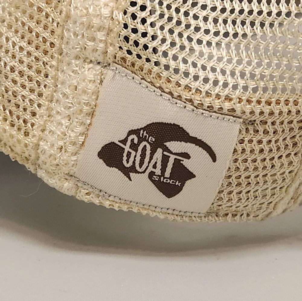 Like New The Goat Stock Ball cap Sky Blue Lake Mode Distressed Headmost Mesh Hat - Picture 5 of 12